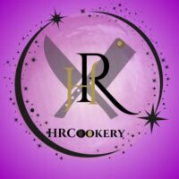 The hrCookery logo featuring modern typography and a culinary graphic element.